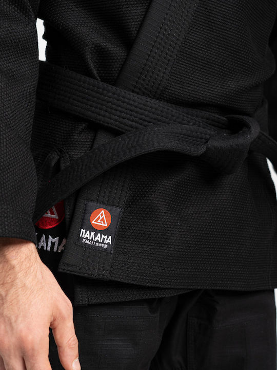 Nakama Uniform Brasilianisches Jiu Jitsu Schwarz