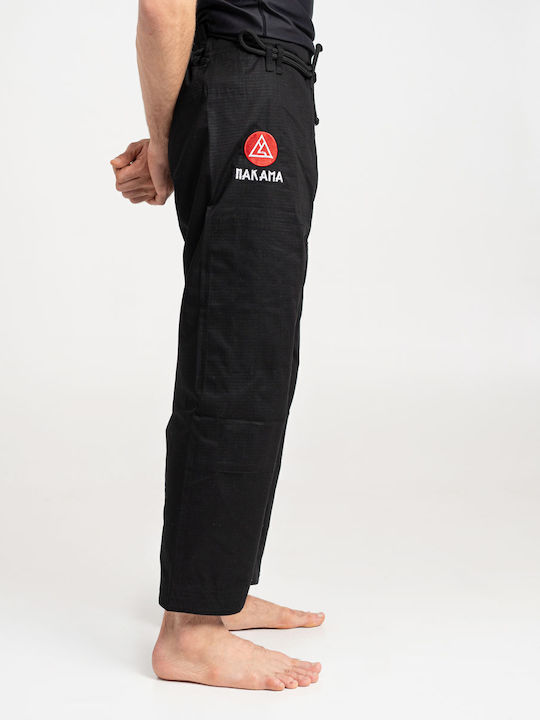 Nakama Uniform Brasilianisches Jiu Jitsu Schwarz
