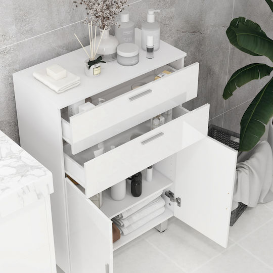 Kleankin Ντουλάπι Μπάνιου 60x30x93cm Λευκό