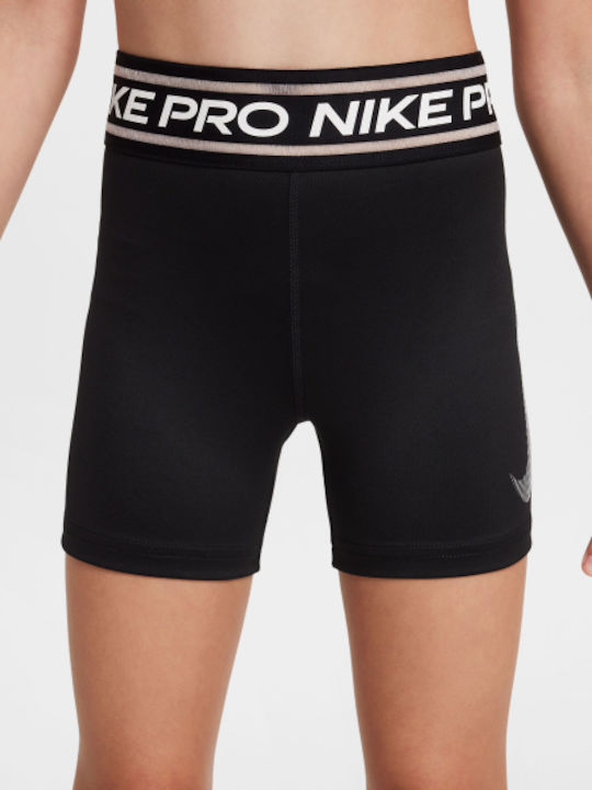 Παιδικό Κολάν Αθλητικό Κοντό Dri-Fit Black / White Pro
