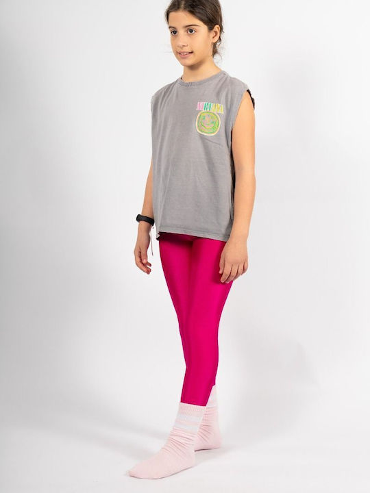 Kids Legging Long Fuchsia