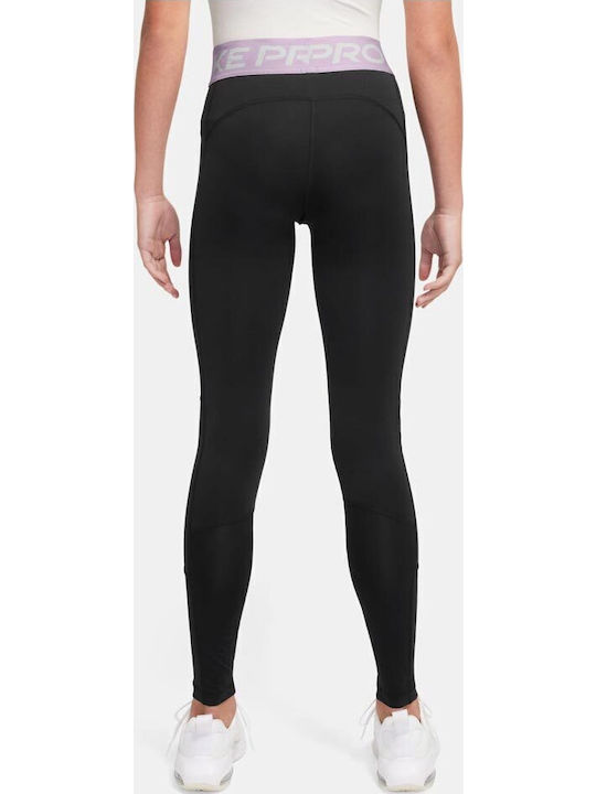 Kids Legging Sports Long Dri-Fit Black / Doll / White Pro