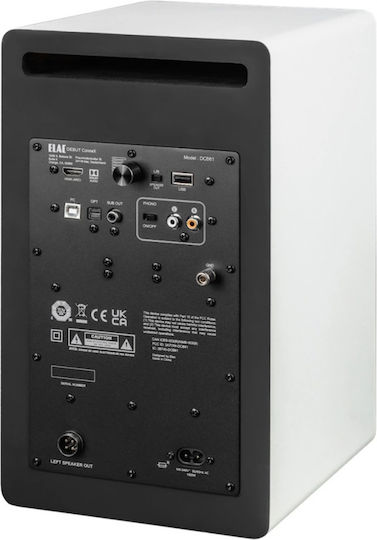 Elac Debut ConneX DCB61 Αυτοενισχυόμενα Ηχεία με Bluetooth 160W (Ζεύγος) Λευκά
