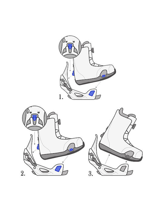 Burton Genesis Re:flex Ski & Snowboard Bindings Black