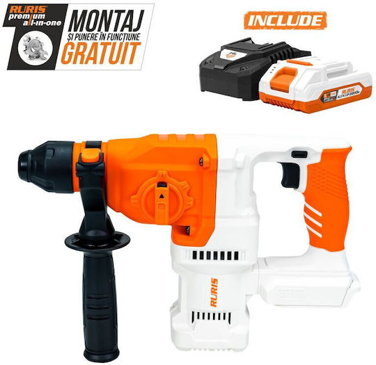 Ruris RMX 2813 Percuție Ciocan rotopercutor Baterie Fără perii cu Suport SDS Plus 2813rma2024