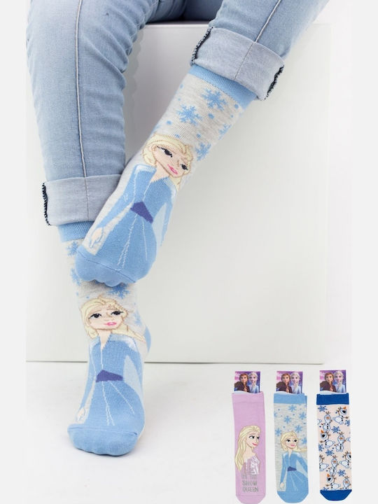 Disney Παιδικές Κάλτσες Frozen Πολύχρωμο 3 Ζευγάρια Disney Παιδικές Κάλτσες Frozen Πολύχρωμο 3 Ζευγάρια