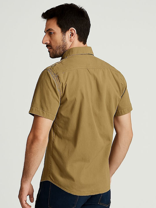 Kurzärmlig Hemd Beige