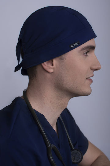 Numascrubs Men's Navy Blue Surgical Cap
