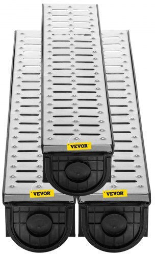 Vevor Stainless Steel Channel Gray 3pcs
