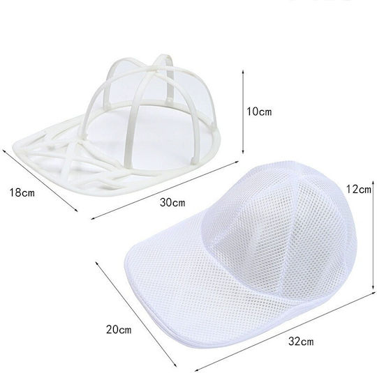 Săculeț De Spălare Cu Capac Flippy Mașină De Spălat Poliester 53 Cm Circumferință Suport Capac Alb Albastru