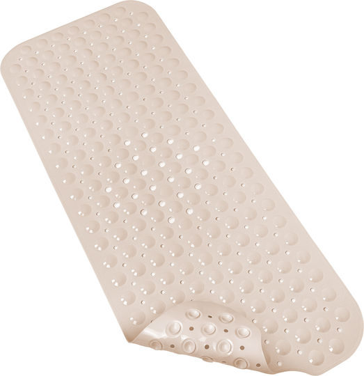 Bathtub Non-slip with Suction Cups Glossy Beige 40x100εκ.