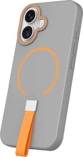 TelForceOne Loop Thin Mag Back Cover Σιλικόνης 1.8mm Γκρι (iPhone 12 / 12 Pro)
