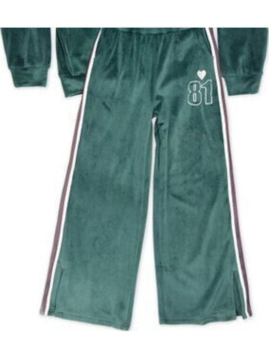 Kids Sweatpants Set Green 2pcs