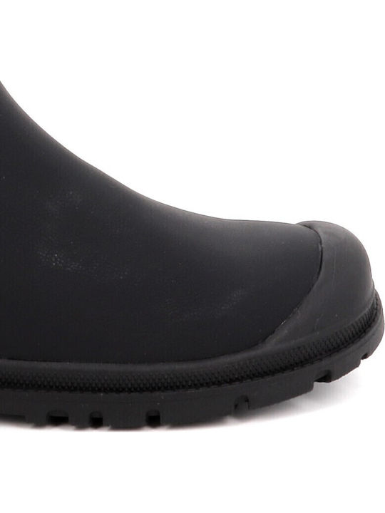 Ghete Copii din Piele cu Fermuar Negre