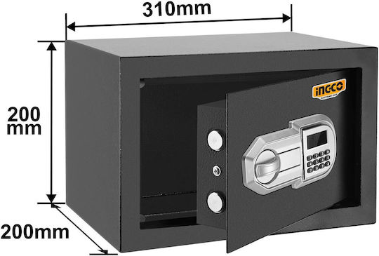 Ingco Safe with Digital Lock L20xW31xH20cm ESF2002