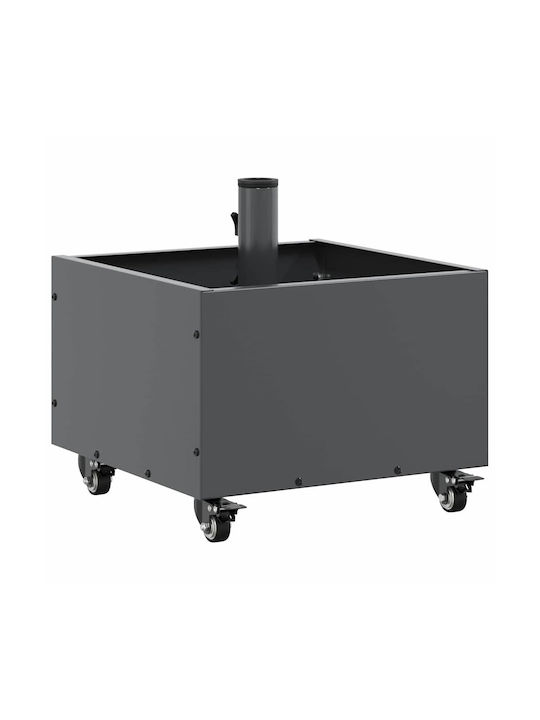 vidaXL Topf Metallisch Charcoal 45x45x45cm.