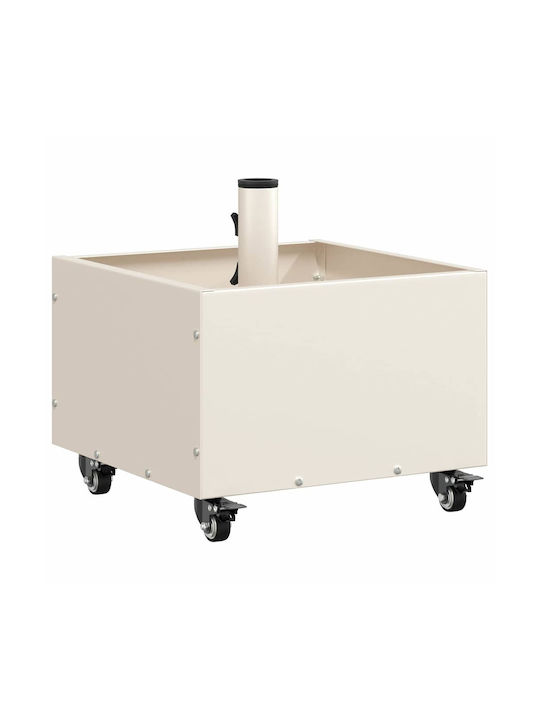 vidaXL Topf Metallisch White 45x45x45cm.