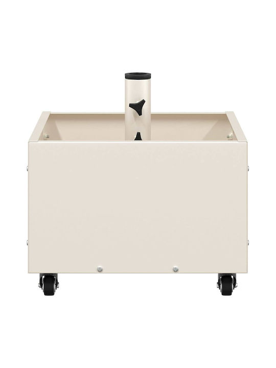 vidaXL Topf Metallisch White 45x45x45cm.