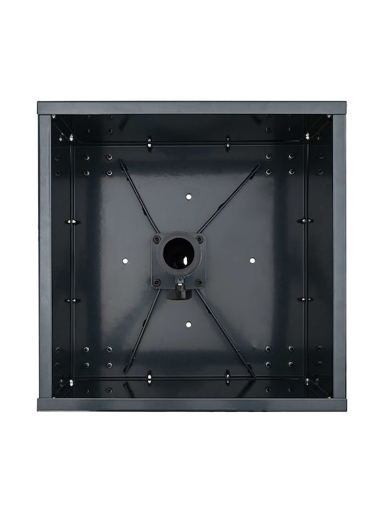 vidaXL Topf Metallisch Charcoal 45x45x45cm.