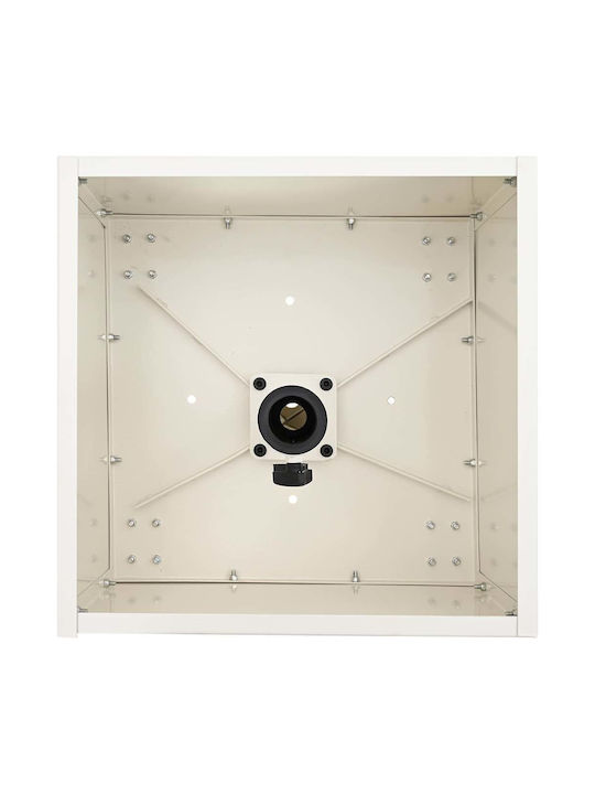 vidaXL Topf Metallisch White 45x45x45cm.