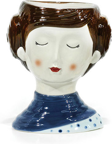 General Trade Plant Pot Ceramic Blue General Trade Plant Pot Ceramic Blue