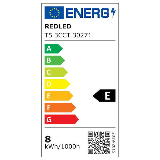 LED Küchenleuchte 3CCT 60cm 8W 1m Kabel + Kunststoffstecker Redpoint 30271