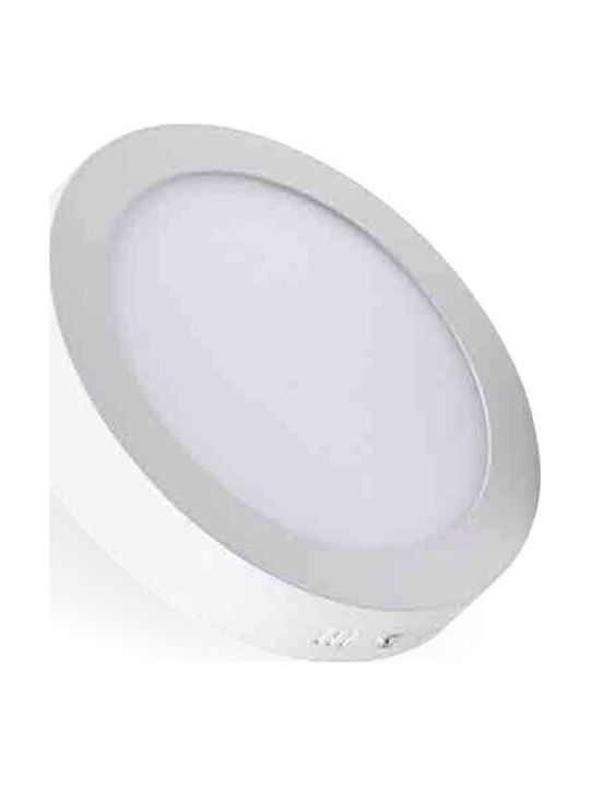 Lucas Rund Draußen LED Panel 18W mit Natürliches Weiß Licht 4000K