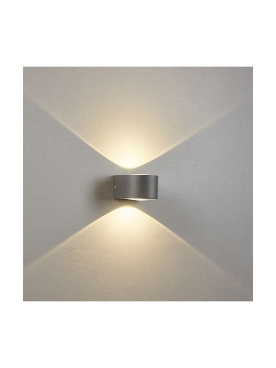 Viokef Mavenna Επιτοίχιο Εξωτερικό Σποτ LED IP54 11W με Θερμό Λευκό Φως Διπλής Δέσμης 10x11x6.8εκ.