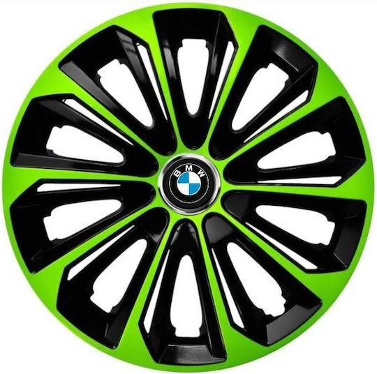 Set Capace de Roți Auto 15" 4 Bucăți Verzi