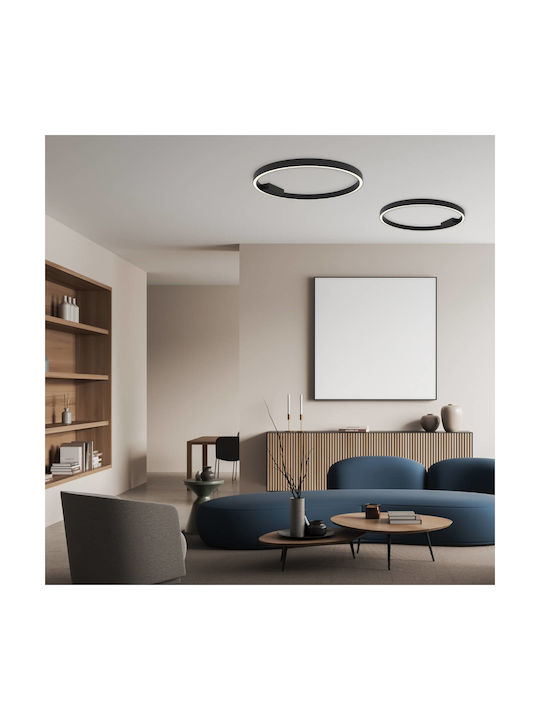 Zambelis Lights Ceiling Mount Light 60cm Black with Integrated LED