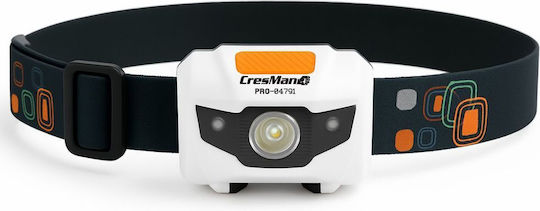 Cresman Φακός Κεφαλής LED με Μέγιστη Φωτεινότητα 130lm AMD013-6153