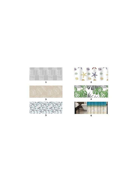 Sidirela Shower Curtain 180x180cm Multicolour