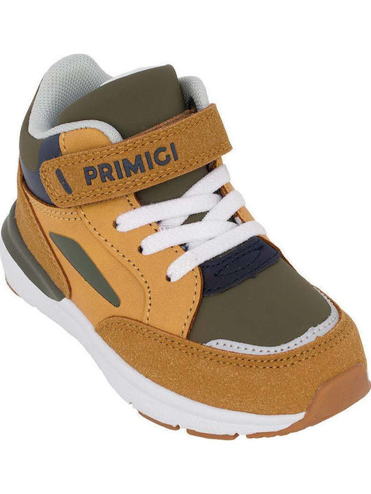 Anatomical Kids Boots with Velcro Beige