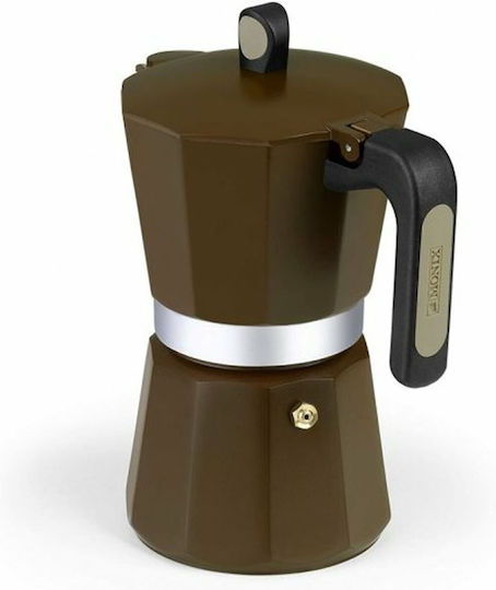 Monix Cream Stovetop Espresso Pot for 12Cups Green