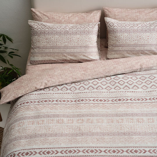 Vesta Home AMORGOS-2 Κουβερλί Υπέρδιπλο Βαμβακερό Πορτοκαλί 230x260cm