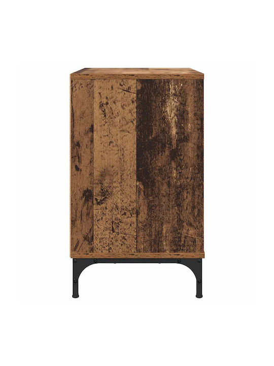 Комод Дървен с Метални Крака Old wood 63.5x36x61см