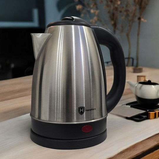 HomeVero Βραστήρας 1.7lt 1500W Ασημί