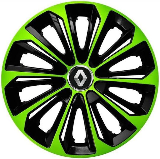 Satz 4 Extra Starke Grüne Radkappen R16 Renault Auto Radkappen