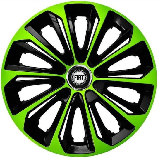 Capace De Roți Auto Set 4 Extra Puternice Verzi R16 Gamă Auto Fiat
