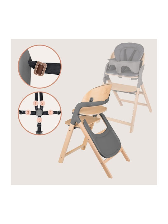 Lionelo Megan Highchair 3 in 1 & Fabric Seat Gray