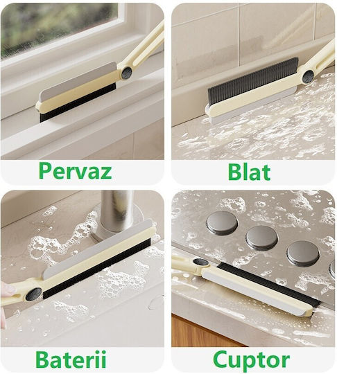 Perie Multifuncțională Flippy pentru Spații Dificil de Accesat 24,7 X 4,5 Cm Albă