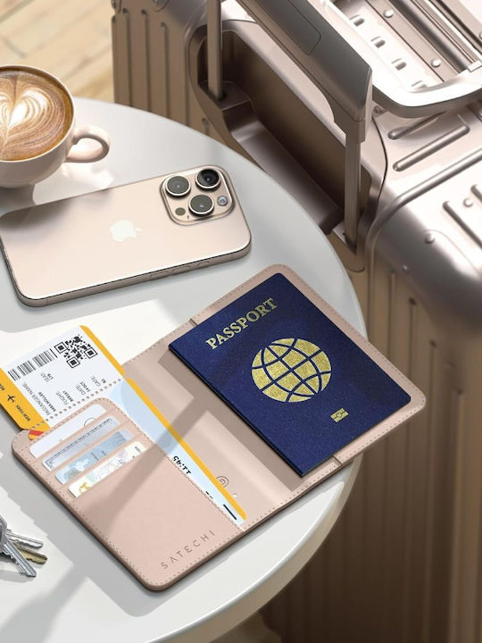 Men's Wallet Travel with RFID Pink