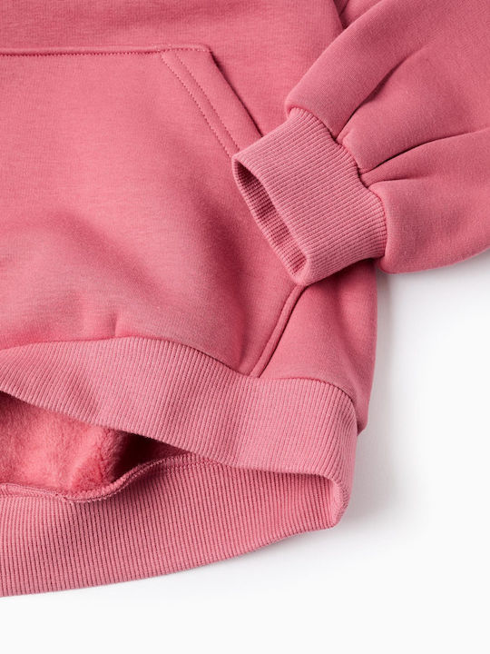 Kids Sweatshirt with Hood Pink