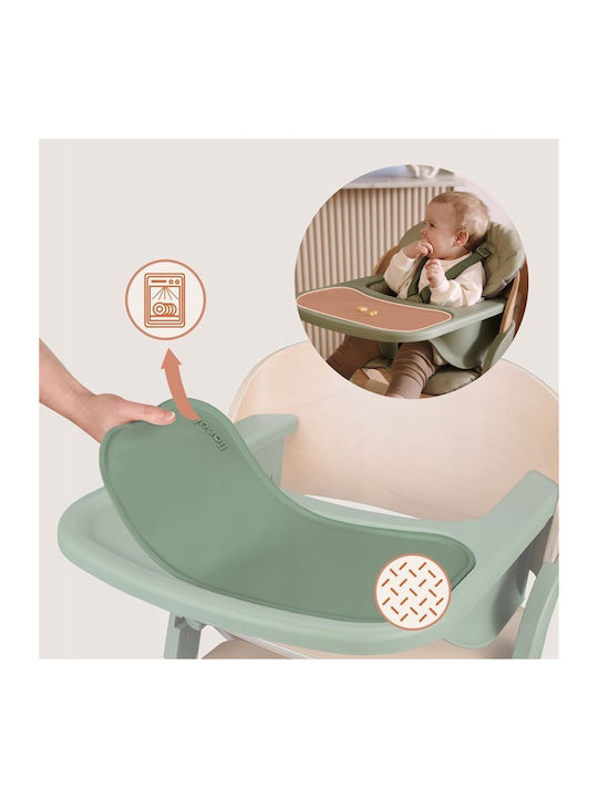 Lionelo Megan Highchair 3 in 1 & Fabric Seat Green