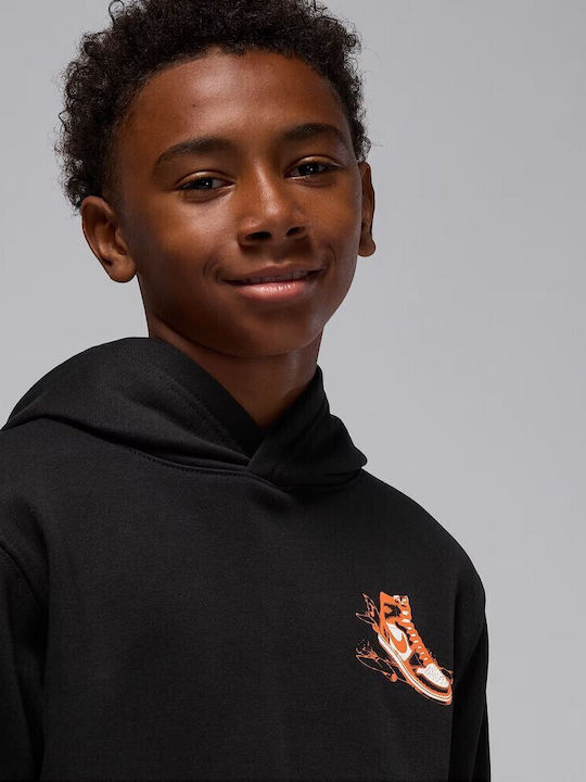 Kids Sweatshirt with Hood Black
