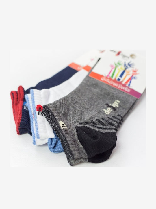 Design Socks Детски къси чорапи Colorful 3 Чифта
