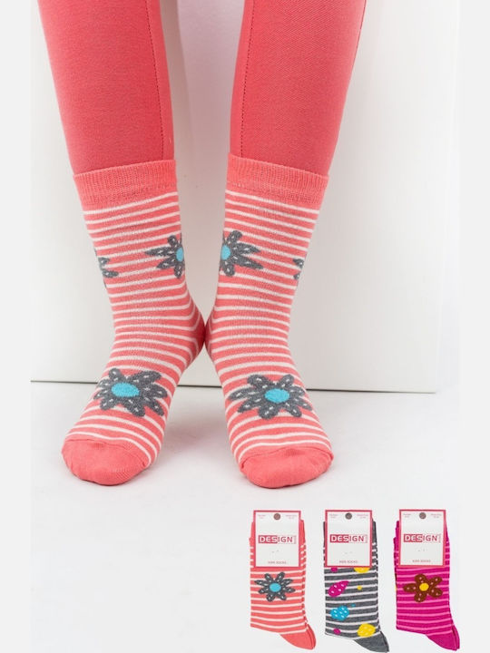 Design Socks Παιδικές Κάλτσες Πολύχρωμο 3 Ζευγάρια