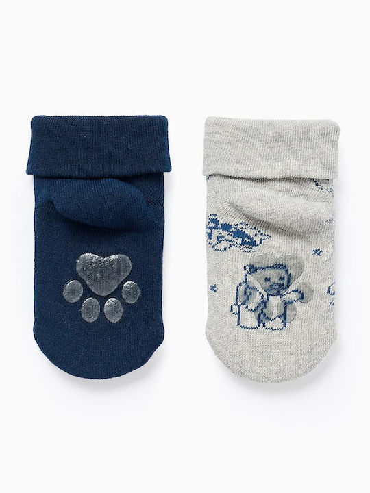 Zippy Kindersocken Rutschfest Blue 2 Paar