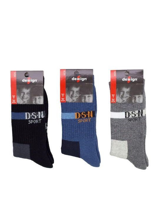 Design Socks Kindersocken Sport Dark Blue 3 Paar
