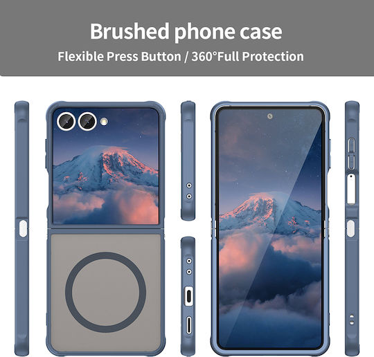 Techsuit Halofrost Ii Back Cover Plastic Navy Blue (Galaxy Z Flip7)